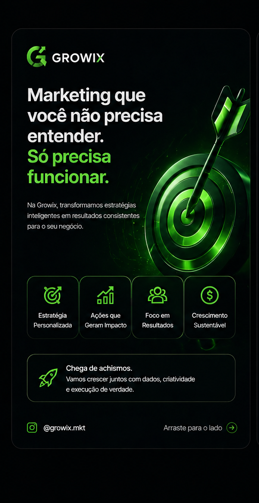 Carrossel profissional para Instagram criado com inteligência artificial
