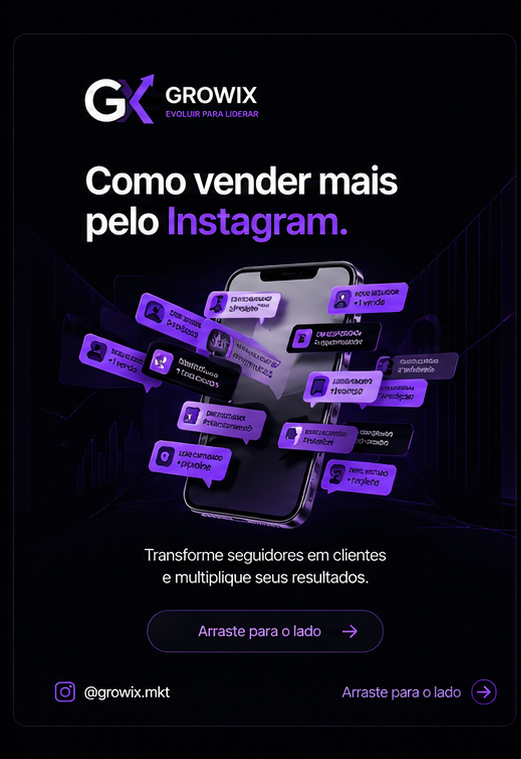 Carrossel de vendas para empreendedores criado com IA sem designer