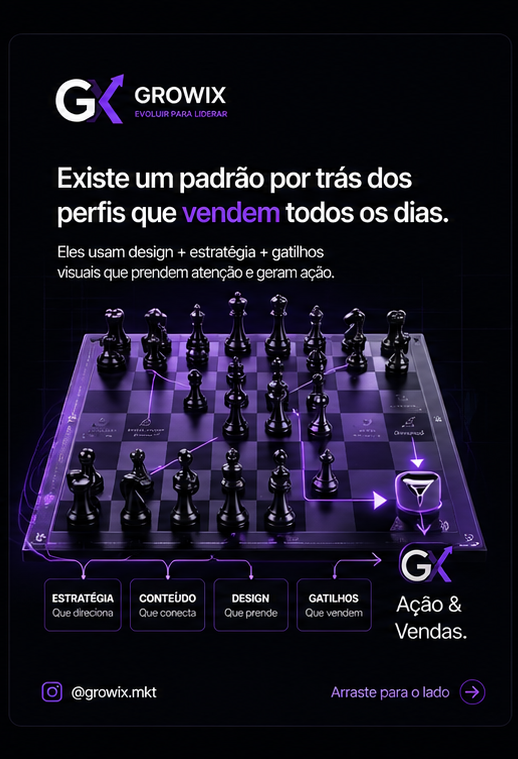 Slide educativo para carrossel de Instagram gerado com inteligência artificial