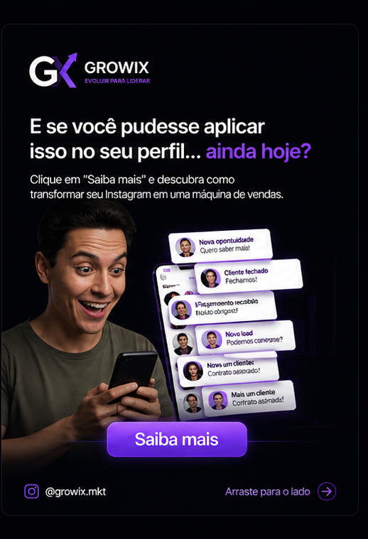Slide de resultado e prova social para carrossel gerado com inteligência artificial