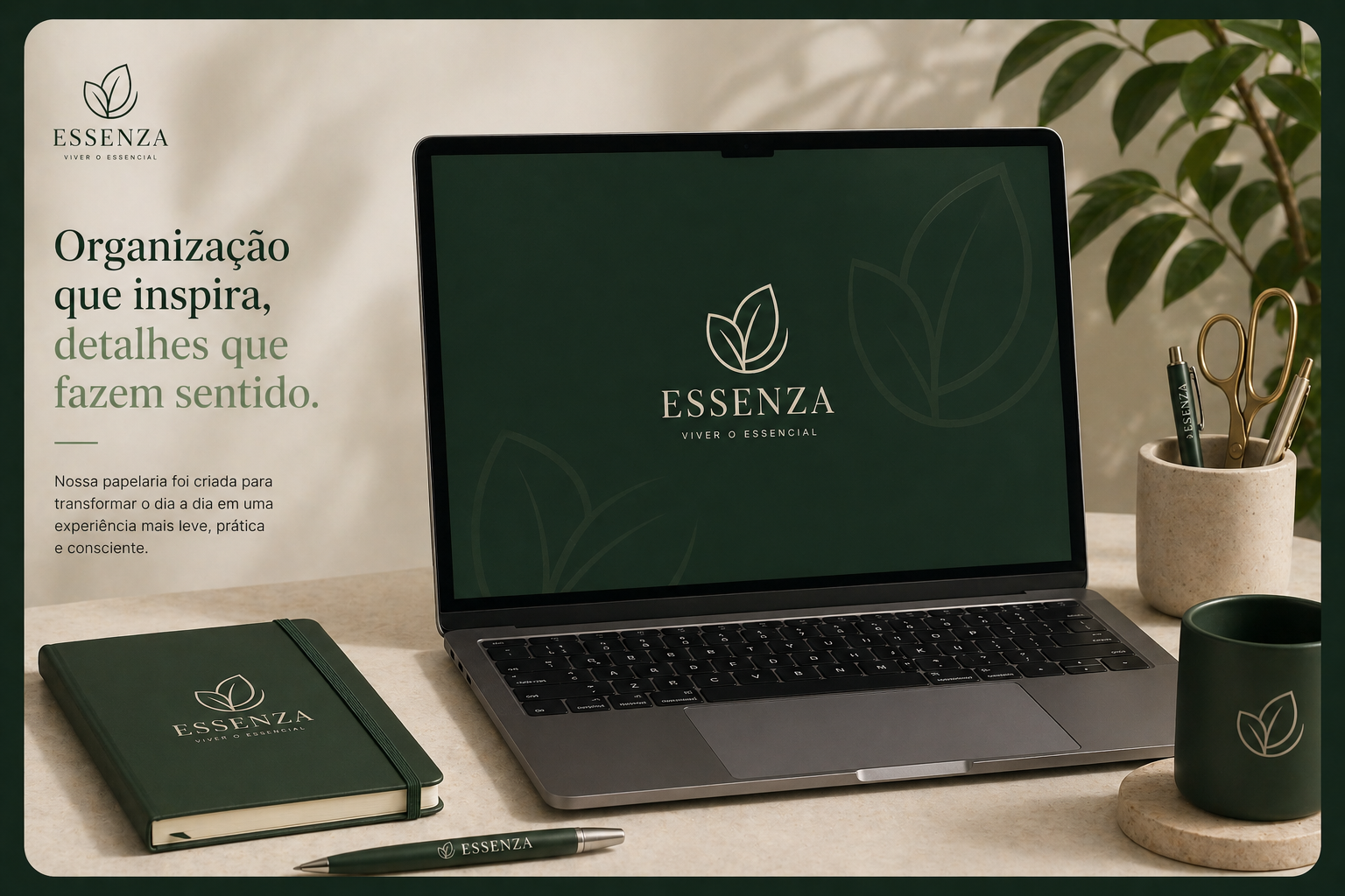Logotipo e paleta de cores para marca gerados com inteligência artificial