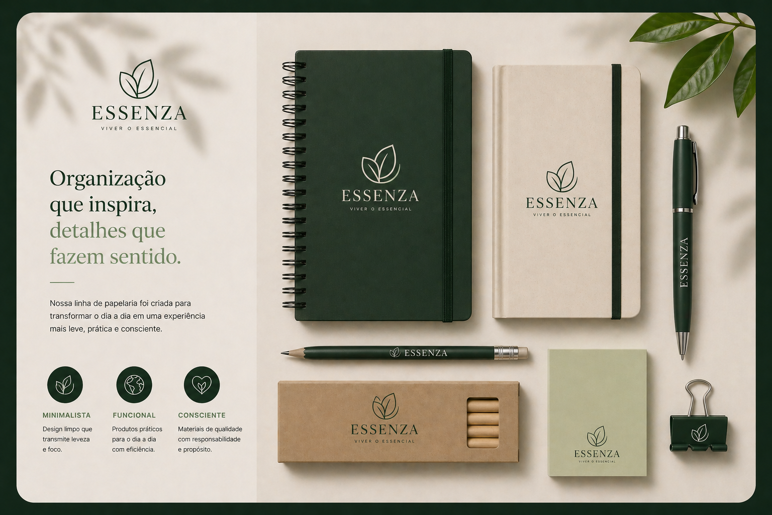 Branding completo para empreendedor digital criado com IA sem designer